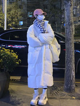 棉服女中长款冬新款韩系宽松学生过膝棉衣棉袄加厚面包服外套