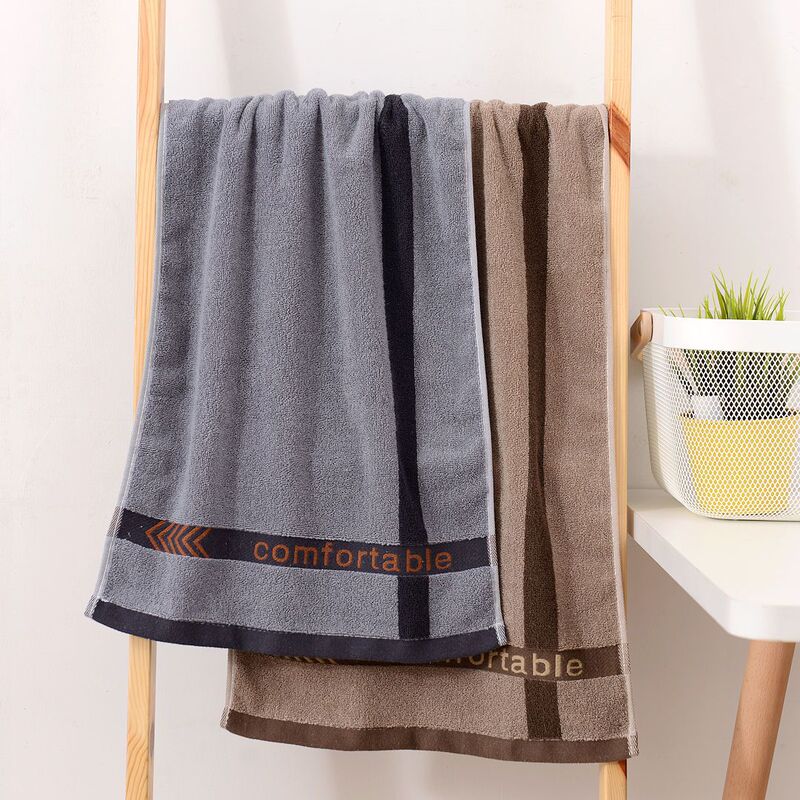 Pure Cotton Men's Bath Towel, Extra Long and Large, Quick-Drying and Absorbent Face Towel, Maternal and Infant Grade a High-End Bath Towel