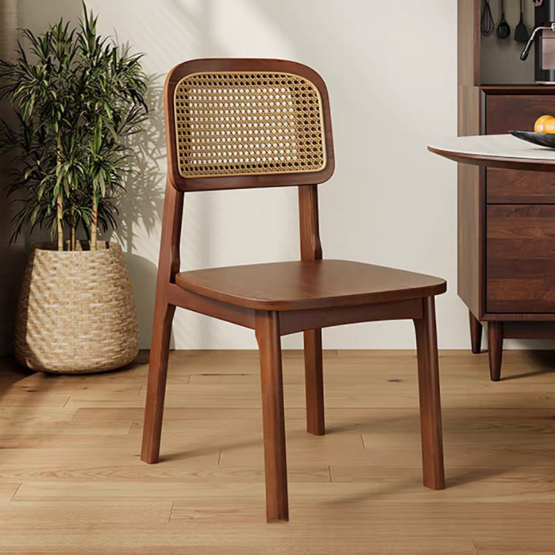 Chain Store Coffee Shop Rattan Chair Nordic Simple Modern Backrest Chair Solid Wood Dining Room Living Room Balcony Affordable and Durable Chair Chain Store Coffee Shop Rattan Chair Nordic Simple Modern Backrest Chair Solid Wood Dining Room Living Room Balcony Affordable and Durable Chair