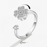 TikTok, модное кольцо, аксессуар, четырехлистный клевер, в корейском стиле, популярно в интернете, оптовые продажи