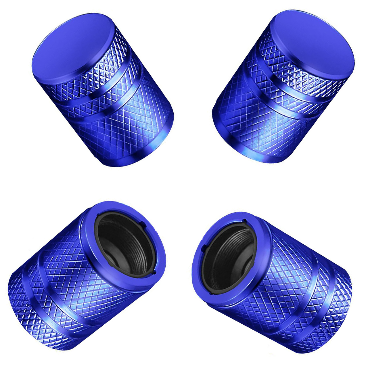 Car Tire Aluminum Alloy Colorful American Valve Cap with Built-In Plastic Protection Car Dust Cap Valve Cap