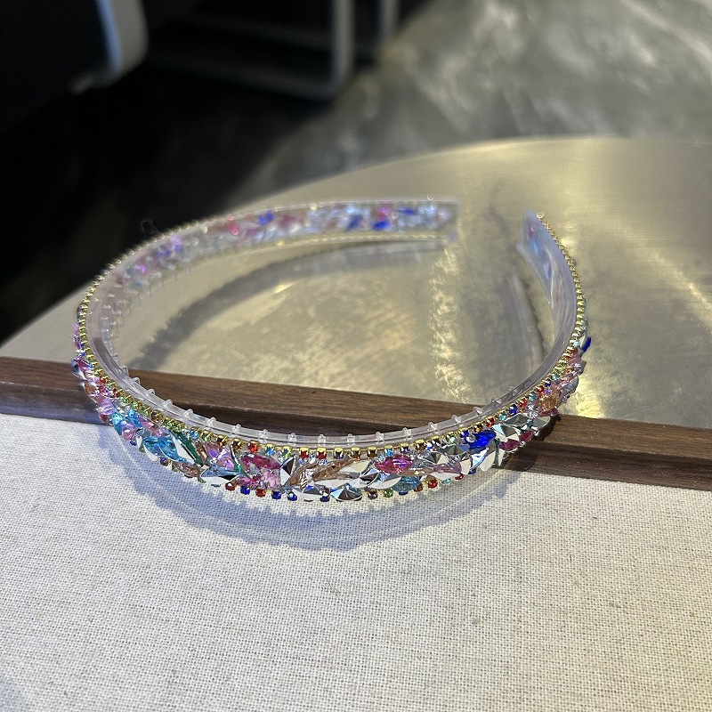 120g Weight Hair Band Hair Accessories Type 1 Piece Quantity Holiday, Daily Occasion Crystal Material Geometric Pattern All Seasons Season Women's Gender Vintage Style, Simple Style Style Vintage Style Simple Style Women's Geometric Crystal Hair Band 15