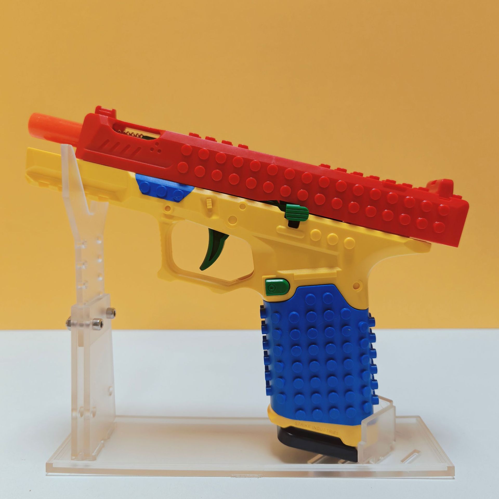 (Cross-border trading), constructor, plastic orange minifigures