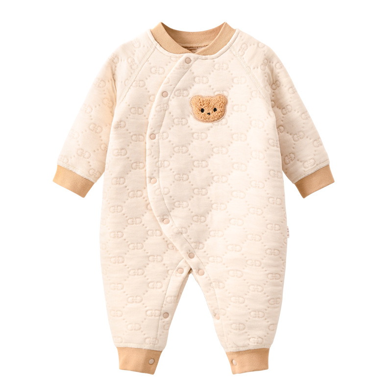 Ropa de otoño e invierno para niños y niñas ropa de bebé recién nacido mono acolchado mameluco de algodón de aire cálido ropa de algodón