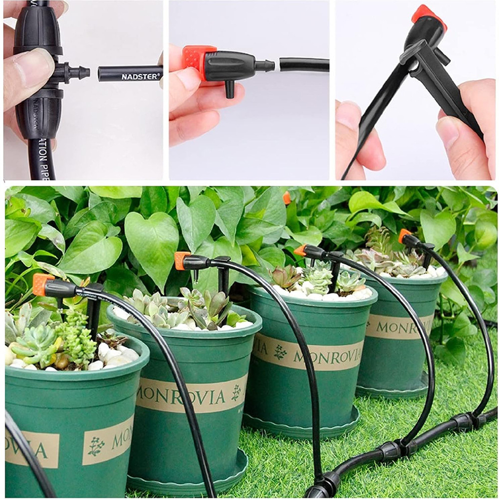 goteo automático transfronterizo balcón de plantas verdes multicarbitas riego de maceta doméstico ajustable boquilla de pulverización goteo riego de flores