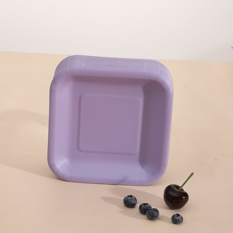 一次性纸碟蛋糕纸碟家用吐骨碟食级餐具盘户外烧烤野餐果盘零食|undefined