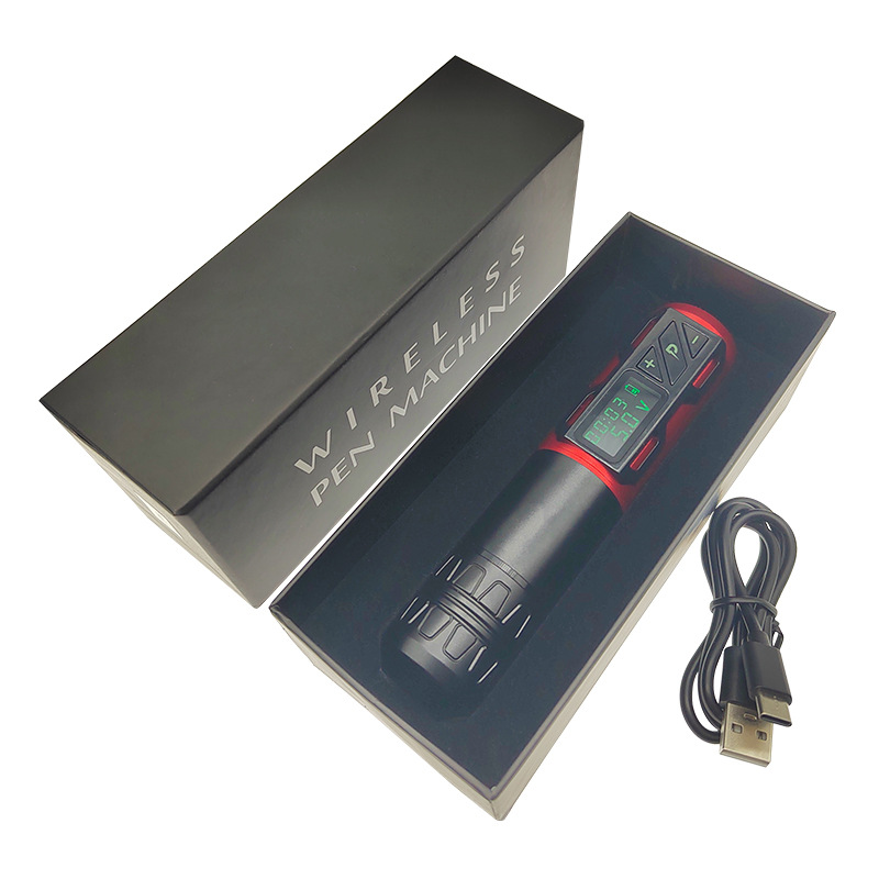 Pluma de carga inalámbrica de la pluma del tatuaje Xia 'an estructura tatuaje equipo línea de corte niebla integrado aguja batería Accesorios