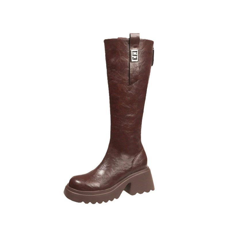 Winter high boots platform, 2024 years, wholesale