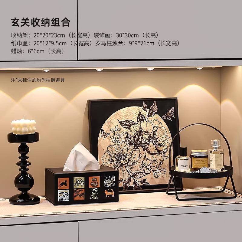 Nicho de pintura decorativa simple en el portal de almacenamiento de llaves estantería de escritorio decoración de la sala de estar buenas cosas para el hogar