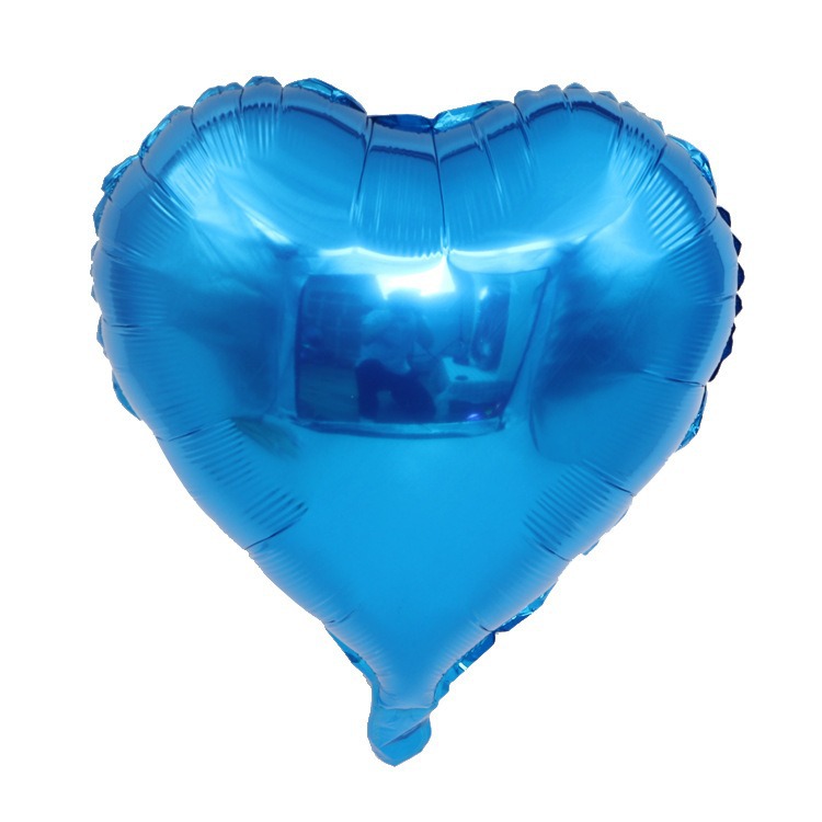 18 inch heart blue