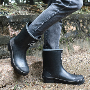 2023 new trend Four Seasons rain boots PVC material wear-resistant non-slip fashion warm outdoor