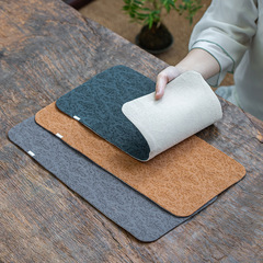 Japanese-style brocade small tea table square fabric retro dry brewing table flag cup mat cotton linen tea mat Zen-inspired waterproof tea cloth mat