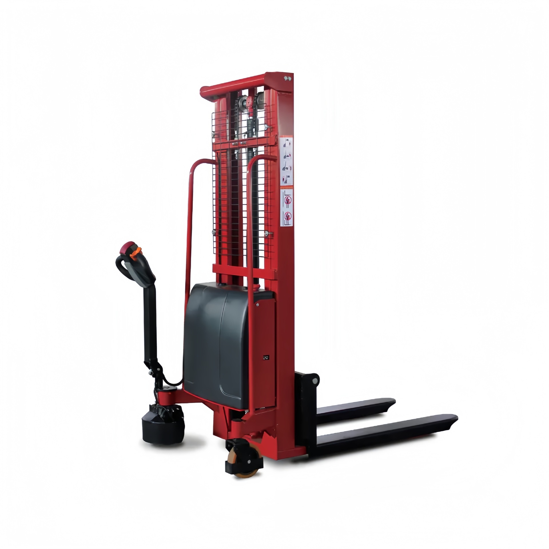 1吨2吨电动堆高车锂电叉车小型全自动托盘升降机搬运装卸堆高铲车