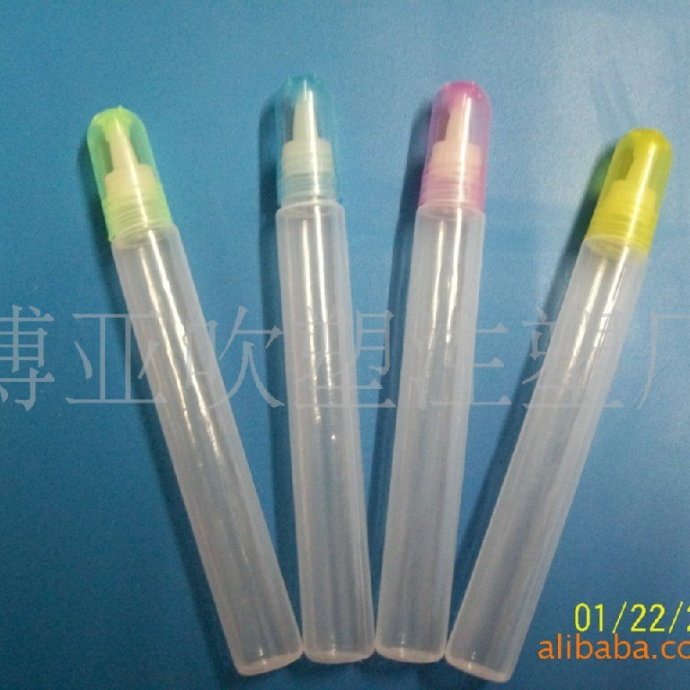 供应10ML透明盖塑料瓶 胶水瓶 颜料瓶 吹塑瓶 干粉瓶 金粉瓶