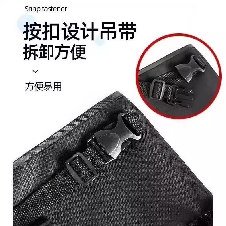 Electric Car Hanging Bag Front Storage Bag Waterproof Hanging Bag Battery Car Mobile Phone Hanging Bag Tram Large Capacity