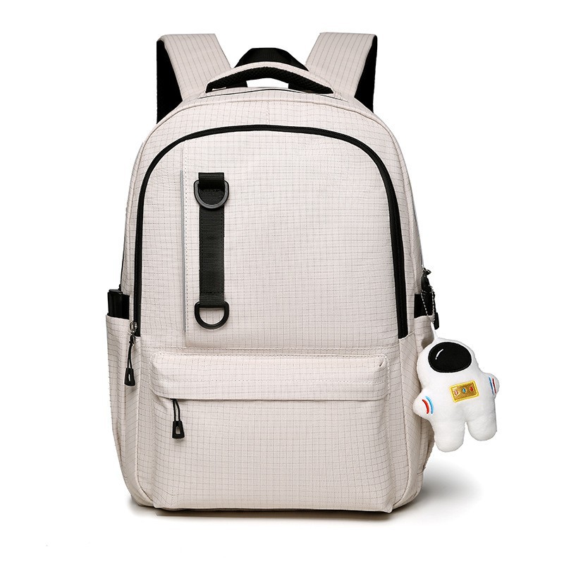 Nueva mochila coreana para hombres y mujeres, mochila de estudiantes a cuadrícula japonesa, pareja casual, mochila de viaje de moda de gran capacidad