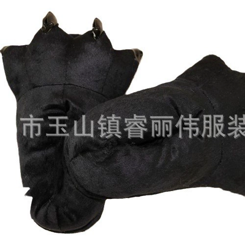 cartoon comfortable footwear slippers keep warm flannel dinosaur tiger