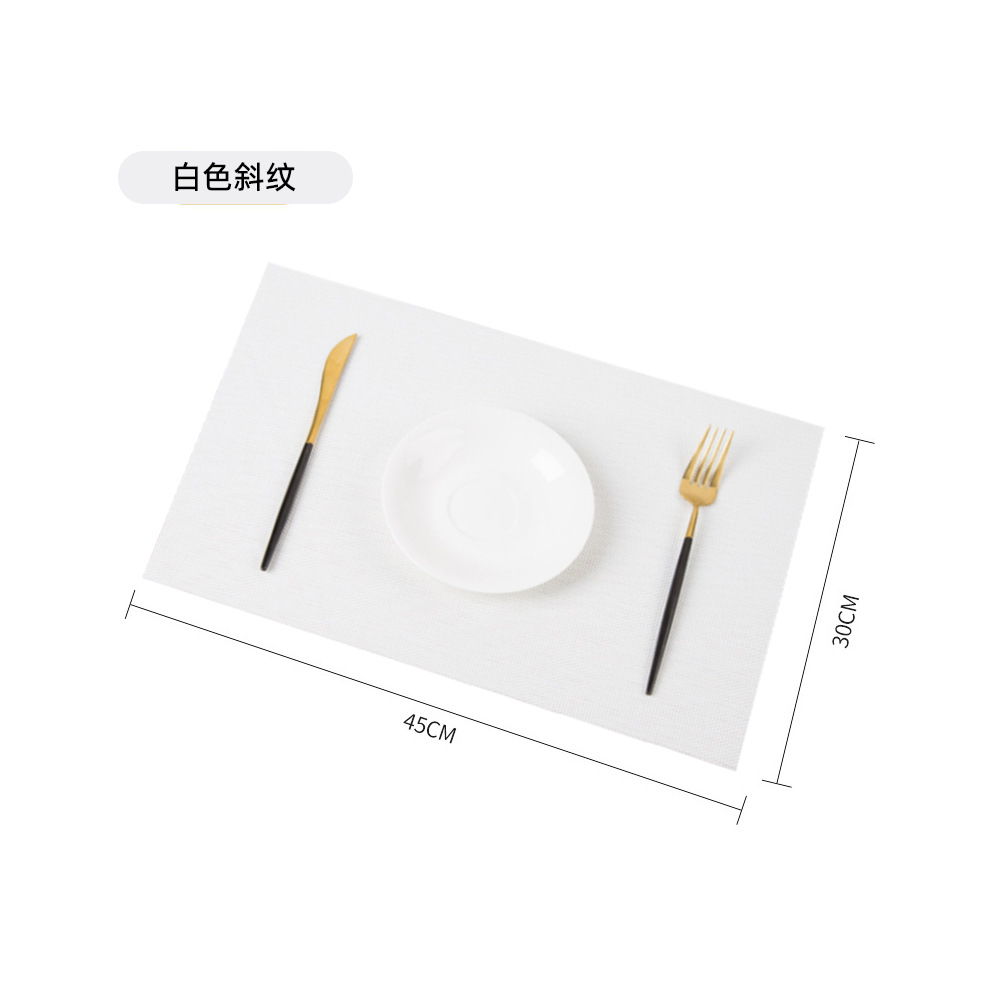 Ningxin transfronterizo Teslin protección del medio ambiente mantel de PVC 30*45 aislamiento térmico antideslizante estera de mesa de montaña corredor de mesa Western placemat