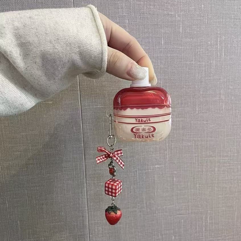 Estereoscópico tapa de botella de vino creativo casco de auriculares para Apple airpods4 casco de protección airpodspro3