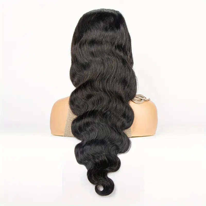 13x4 Lace Front Wig Peluca de encaje delantera transfronteriza europea y americana Tapa de pelo largo y rizado de onda grande para mujer