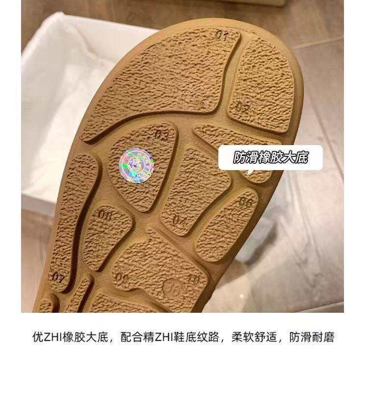 Giày bệt nữ đế mềm dạng slip-on quai dán Velcro mũi tròn — màu nâu, màu nâu đỏ, Maroon [đóng hộp], Màu nâu [đóng hộp] chi tiết 10