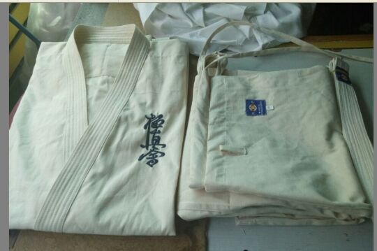 Brazilian Jiu-Jitsu Judo Uniform White Natural Color Kyokushin Dojo Karate Competition Children's Suit