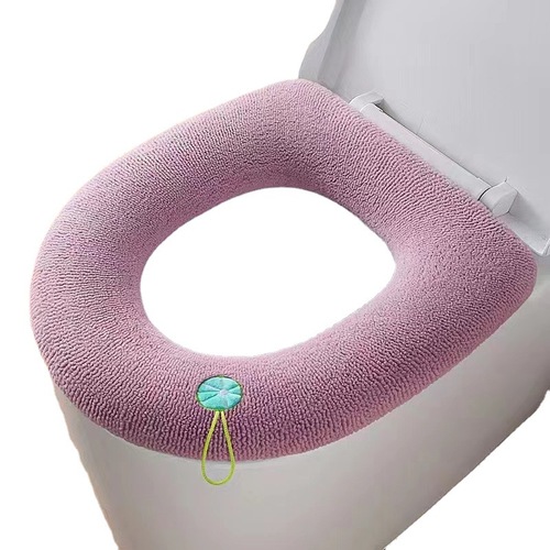 Autumn and winter toilet mats, thickened toilet seat cushions, warm universal toilet covers, toilet covers, pumpkin pattern seat cushions