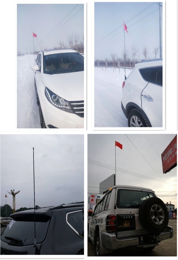 Car Decorative Antenna Clip-On Suv Off-Road Vehicle Sedan Car-Mounted Modified Flagpole Rear Antenna Universal