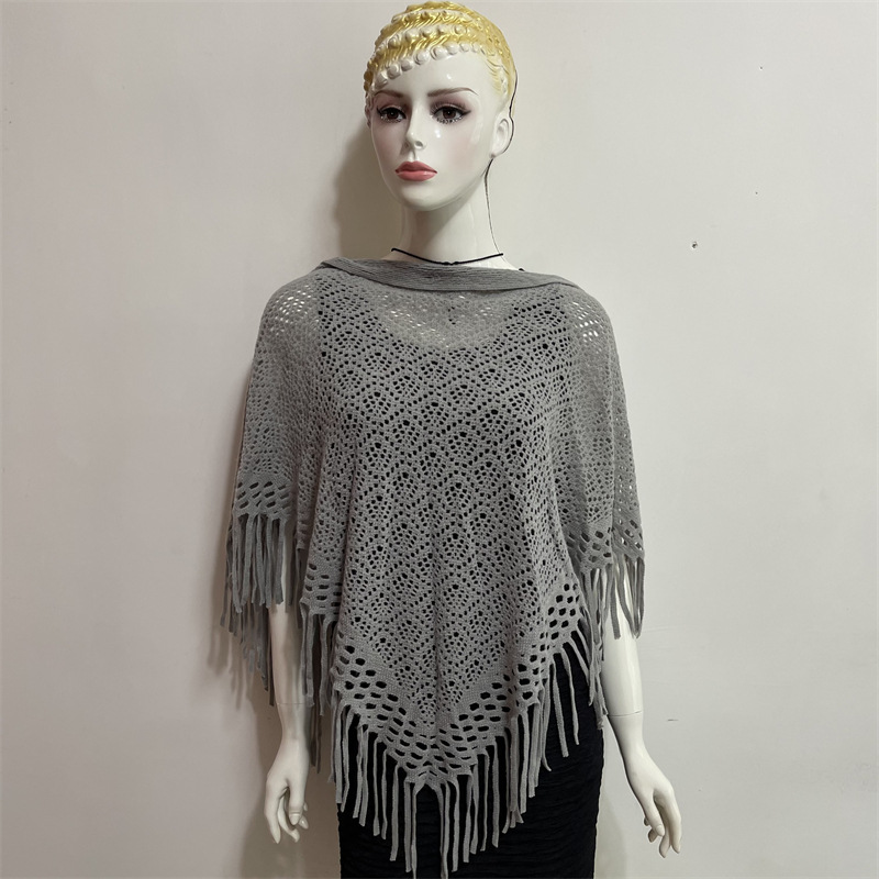 Women's Fashion Solid Color Imitation Cashmere Tassel Shawls display picture 56