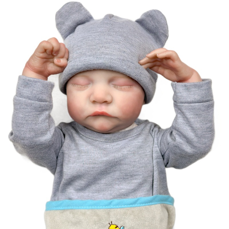 17 pulgadas Levi renacer simulación bebé muñeca suave muñeca de vinilo se puede utilizar para la educación temprana del bebé