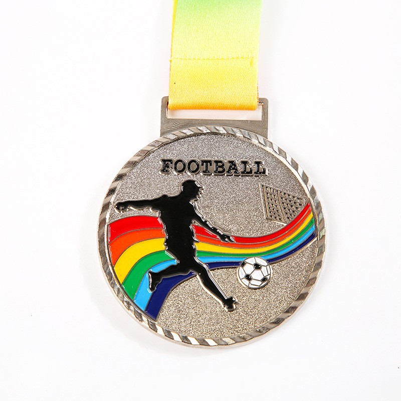 Medalla deportiva maratón medalla de fútbol haciendo listado de Honor premio conmemorativo capítulo metal aleación de zinc Medalla