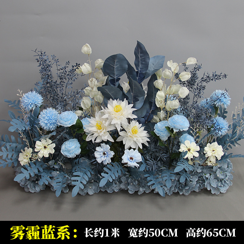 新商品の結婚祝いの大きいタイプの花を並べて絹の花の完成品の装飾をシミュレーションします。|undefined