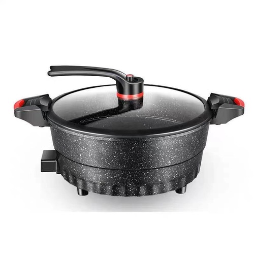 Household Multifunctional Perforated Iron Rice Cooker Electric Hot Pot Micro-pressure Cooker Electric Wok Electric Pressure Cooker Electric Hot Pot Electric Cooker