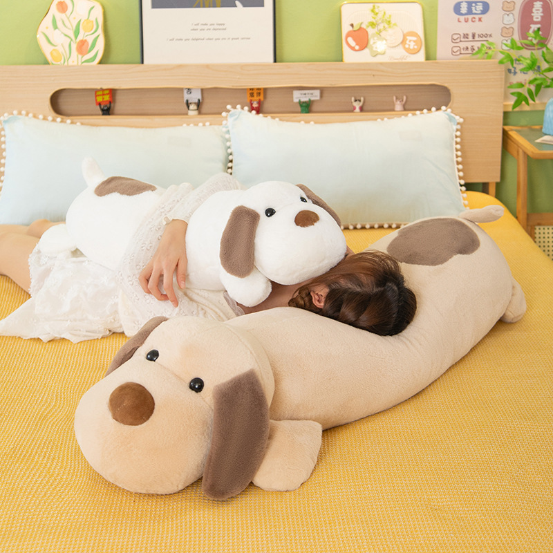 Perro grande independiente almohada de peluche muñeca dormir muñeca de piernas al por mayor