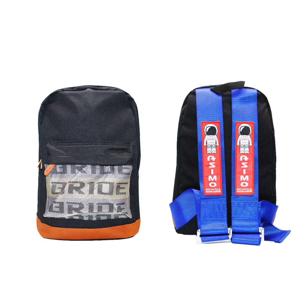 Factory Direct Supply Jdm New Takata Modified Seat Belt Small Backpack Racing Bride Backpack Computer Bag