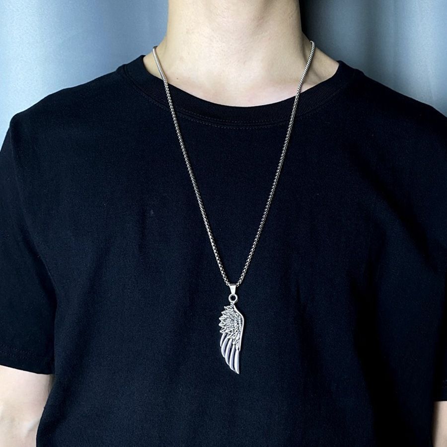 Personalized Retro Wing Feather Necklace For Men And Women Trendy_voghion.com