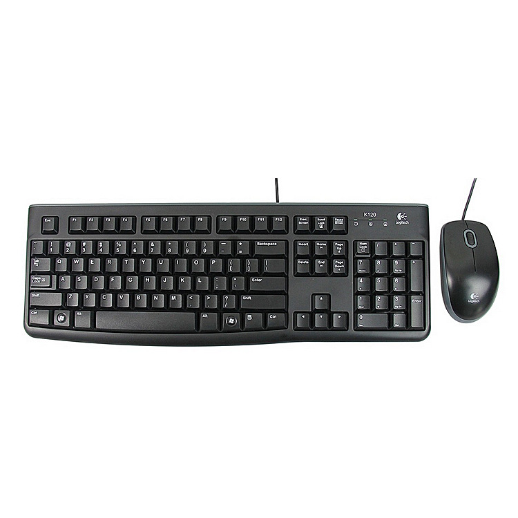 正品罗技MK120有线键盘鼠标游戏键鼠套装USB键盘电脑套件办公家用