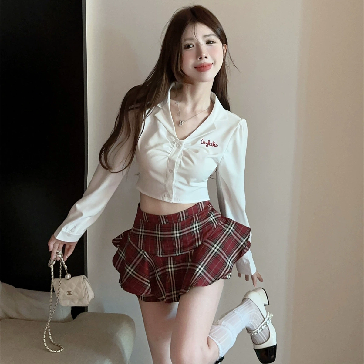 Чисто желание jk униформа женский японский стиль колледжа осень с длинными рукавами
