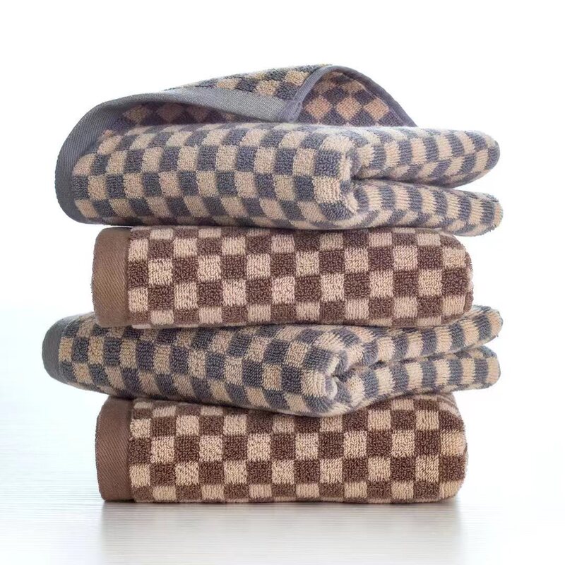 Pure Cotton Towel Manufacturer Wholesale Yarn-Dyed Thickened Men's Couple Cotton Towel Adult Household Face Wash and Bath Jacquard Pure Cotton Towel Manufacturer Wholesale Yarn-Dyed Thickened Men's Couple Cotton Towel Adult Household Face Wash and Bath Jacquard