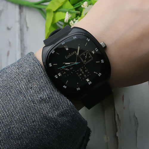 Silicone band large plate imitation needle boys and girls watch internet celebrity live watch quartz watch ladies ladies quartz watch