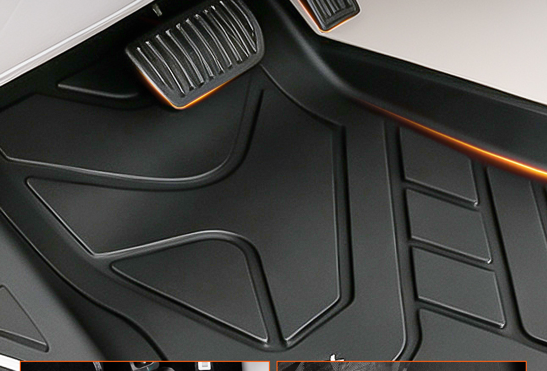Cross-border universal car floor mats, injection-molded, 0 formaldehyde TPE car floor mats, anti-stain, easy to clean, wear-resistant