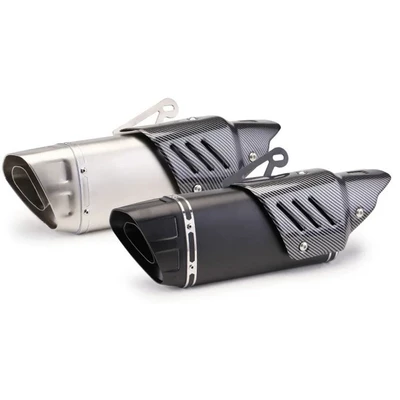 Motorcycle Exhaust Pipe Ninja250 400 Z900 Rc R6 Modified Inclined Four-Corner Motorcycle Exhaust Pipe Tail Throat