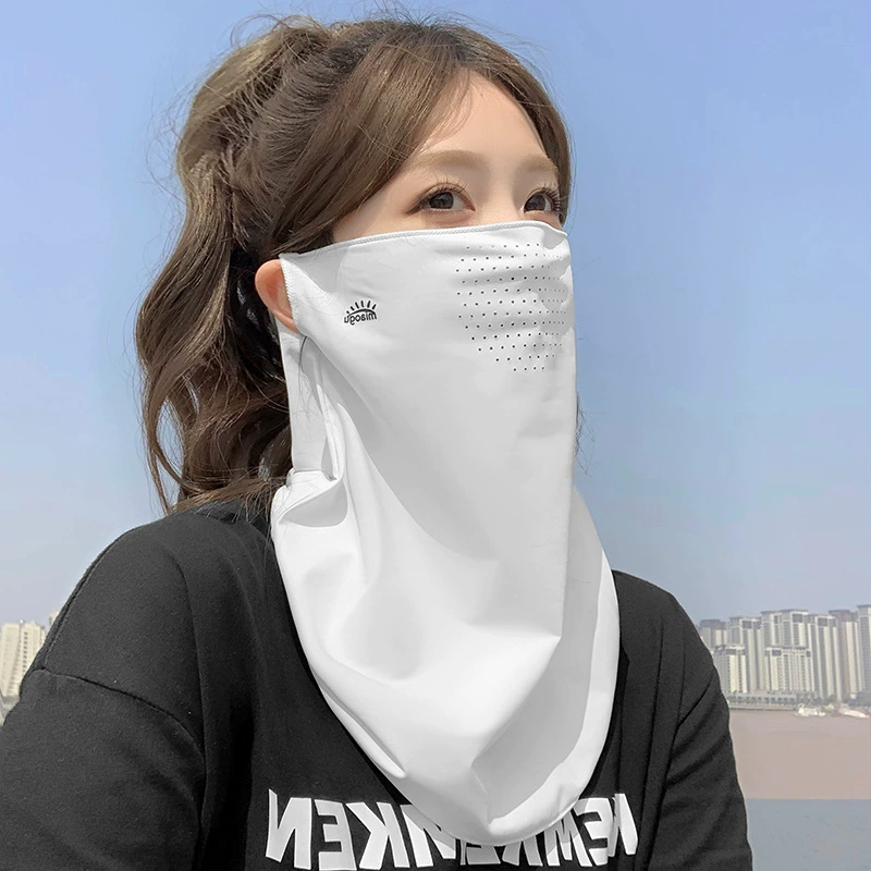 Халатная медицинская маска Silk с платком на шее, UPF50+ защита от солнца, унисекс, лёгкая