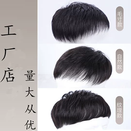 真发假发;假发片;男士假发