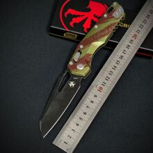 跨境微技术MSI折刀D2钢高硬度折叠刀户外刀具荒野求生刀小刀锋利