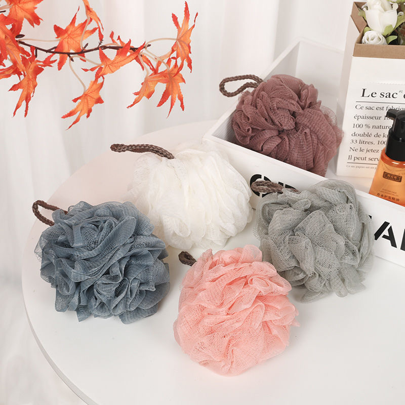 Bath bar plain 70g nine-section bath ball stretchable rub back bar foaming PE net large long bath wipe wholesale