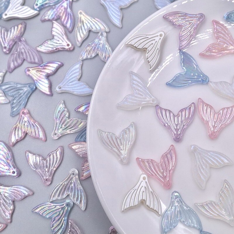 Mermaid Tail Glitter Colorful diy Jewelry Accessories Baroque Fish Tail Cream Glue Glue Material Package Transparent
