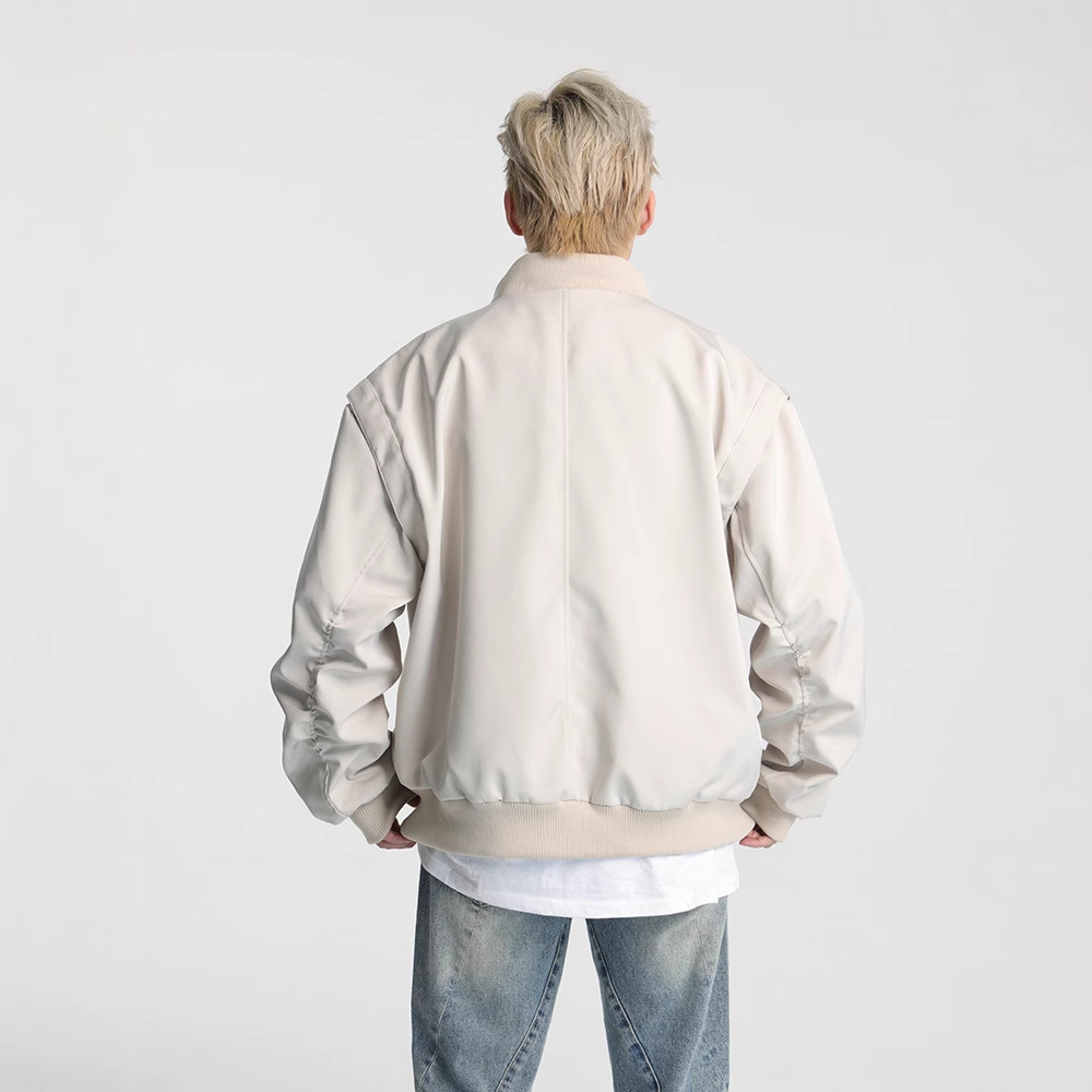 2023 nuevo Americano Retro High Street ropa de trabajo chaqueta de moda de los hombres de la marca de béisbol casual de moda de primavera y otoño chaqueta superior