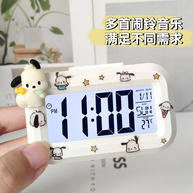 ミニ電子目覚まし時計学生学習専用カウントダウン温度表示子供女の子デスクトップ学生目覚まし時計|undefined