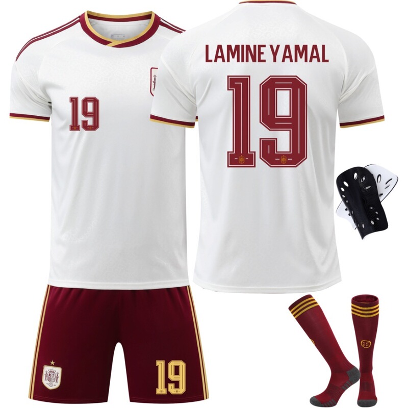 2026 Spain Away World Cup Jersey Number 9 Gavi 19 Yamal 20 Pedri Football Uniform Set